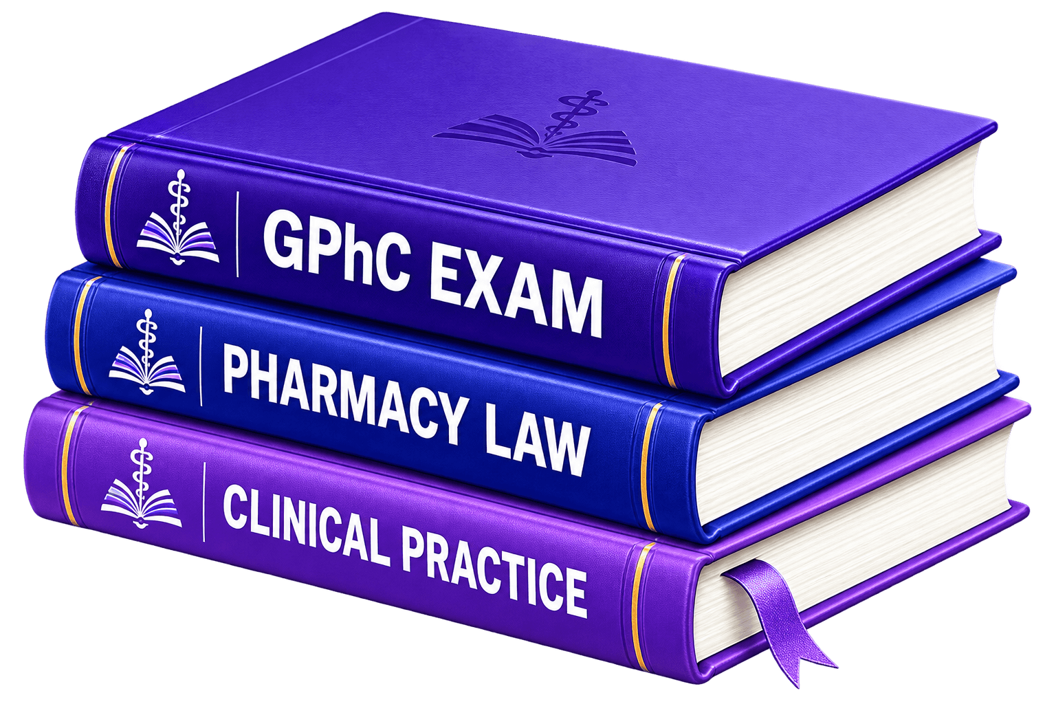 Illustrative revision volumes — GPhC Exam, Pharmacy Law and Clinical Practice